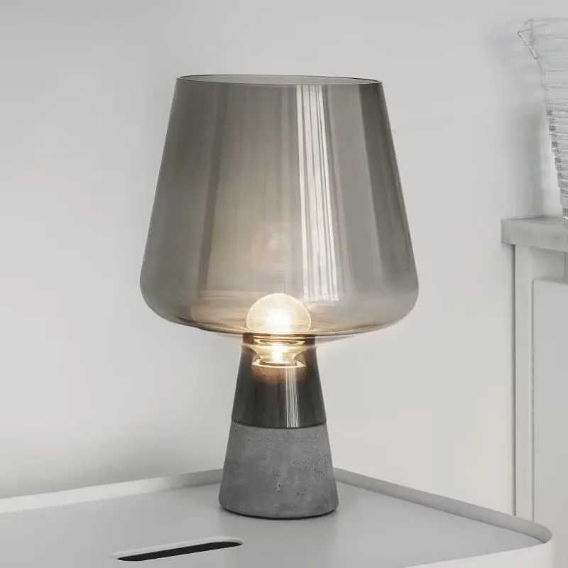 Solar Lamp - Lampu Meja Semen Bergaya Nordik yang