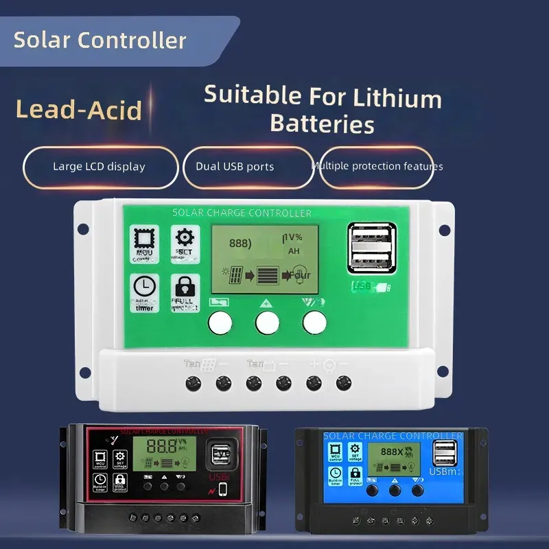 Charge Controller Solar - untuk Pengontrol Surya 12V 24V Sistem