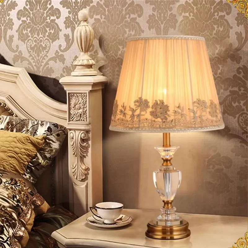 Solar Lamp - Lampu Meja LED Kristal Modern, Lampu