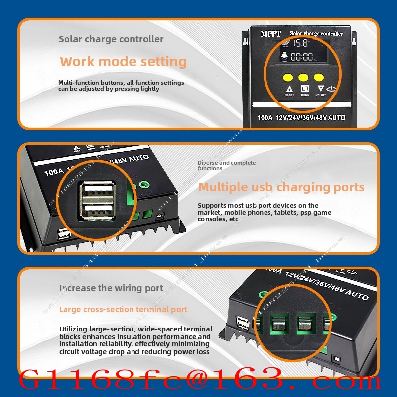 Pengontrol Surya MPPT 60A80A10 - Charge Controller Solar ulasan dan harga
