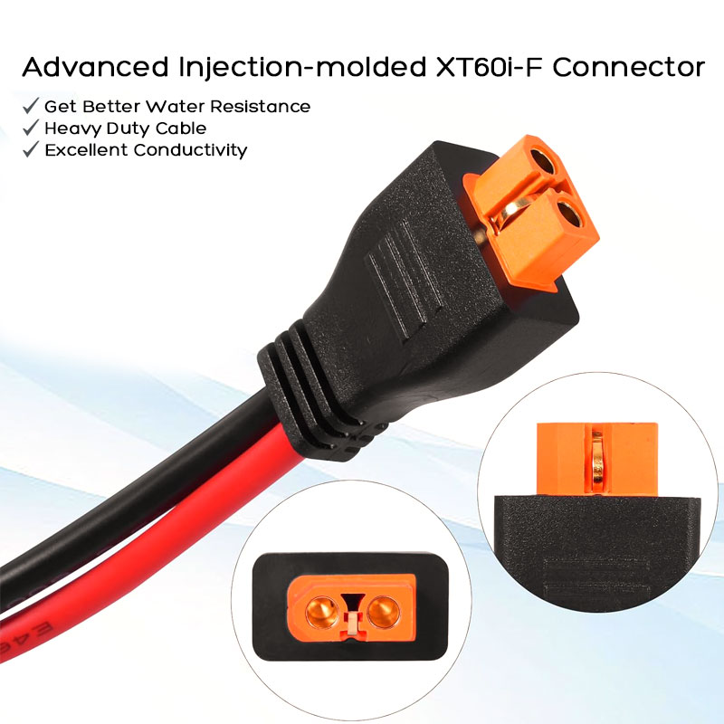 Kabel Panel Surya 3m 2m ke XT6 - Solar Generator ulasan dan harga