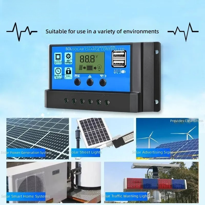 untuk Pengontrol Surya 12V 24V - Charge Controller Solar ulasan dan harga